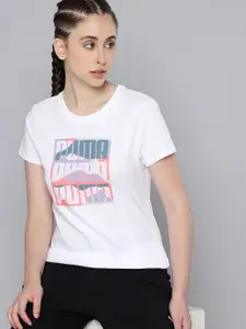 Puma Brand Logo Printed Pure Cotton T-shirt