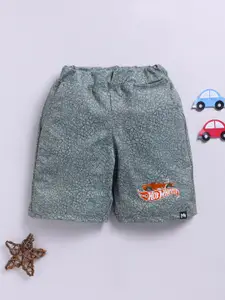 YK X Minute Mirth Boys Hot Wheels Printed Shorts