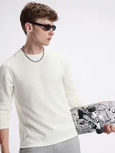 Kook N Keech Solid Textured T-shirt