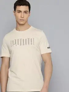 Puma Brand Logo Printed Pure Cotton Outdoor T-shirt
