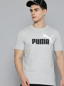 Puma Pure Cotton Two Colour Brand Logo Printed T-shirt