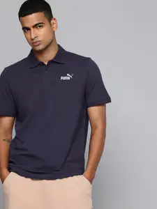 Puma Brand Logo Embroidered Polo Collar T-shirt
