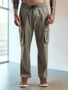 NEVER NEUD Men Relaxed Traveller Utility Cargos Trousers