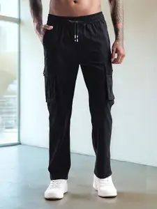 NEVER NEUD Men Relaxed Traveller Utility Loose Fit Cargo Trousers