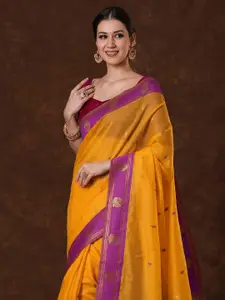 Saree mall Ethnic Motifs Zari Maheshwari Sarees