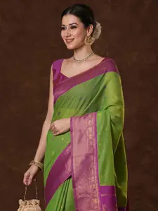 Saree mall Ethnic Motifs Zari Maheshwari Sarees