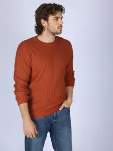 Lee Men Round Neck Pullover Cotton Sweater