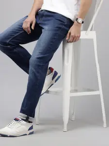 U.S. Polo Assn. Denim Co. Men Brandon Slim Tapered Fit Heavy Fade Stretchable Jeans