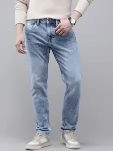 U.S. Polo Assn. Denim Co. Men Brandon Slim Tapered Fit Heavy Fade Stretchable Jeans