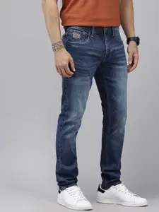 U.S. Polo Assn. Denim Co. Men Brandon Slim Tapered Fit Heavy Fade Stretchable Jeans