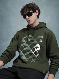 The Roadster Lifestyle Co. Graphic Printed Hooded Fleece Sweatshirt