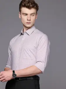 Raymond Slim Fit Checked Pure Cotton Formal Shirt