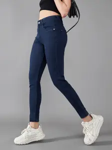 DOLCE CRUDO Women Skinny Fit Clean Look Stretchable Jeans