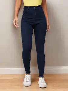 DOLCE CRUDO Women Skinny Fit High-Rise Stretchable Jeans