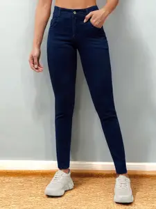 DOLCE CRUDO Women Cotton Skinny Fit Stretchable Jeans