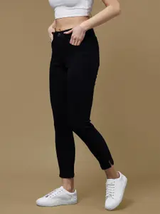 DOLCE CRUDO Women Skinny Fit High-Rise Stretchable Jeans