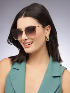 HASHTAG EYEWEAR Women Oversized Sunglasses with Polarised and UV Protected Lens