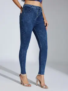 Miss Chase Women Skinny Fit High-Rise Stretchable Jeans