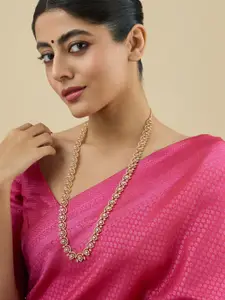 Kushal's Fashion Jewellery Copper Gold-Plated Party Zircon Necklace