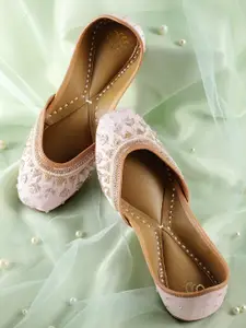 House of Pataudi Women Beads Embellished Mojaris