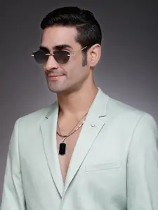 HASHTAG EYEWEAR Men Square Sunglasses with Polarised and UV Protected Lens