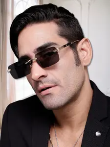 HASHTAG EYEWEAR Men Square Sunglasses with Polarised and UV Protected Lens ICE-S2660-C2