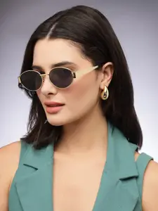 HASHTAG EYEWEAR Women Oval Sunglasses with UV Protected Lens D_VS 2301