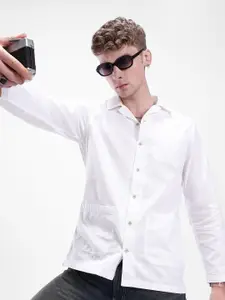 Kook N Keech Men Relaxed Cuban Collar Pure Cotton Casual Shirt