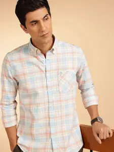 French Connection Checked Pure Cotton Casual Shirt