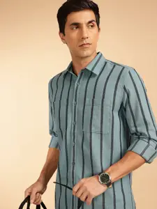 French Connection Slim Fit Vertical Stripes Pure Cotton Casual Shirt