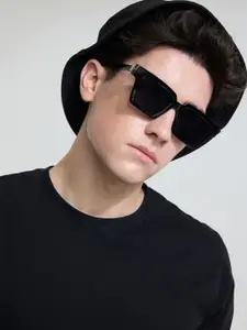 Snitch Men Rectangle Sunglasses UV Protected Lens SN0064