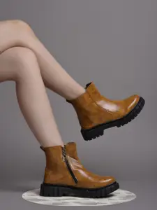 The Roadster Lifestyle Co Women Wedge Heels Chunky Boots