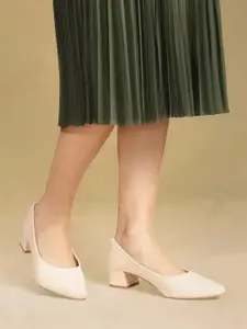 Chemistry Pointed Toe Block Heel Pumps