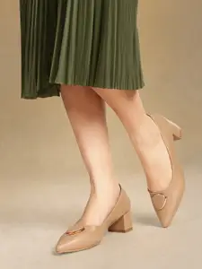 Chemistry Metal Detailing Block Heel Pumps