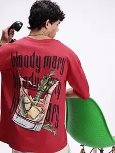 Kook N Keech Oversized Fit Graphic Printed Pure Cotton T-shirt