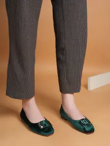 DressBerry Women Party Ballerinas with Buckles Flats