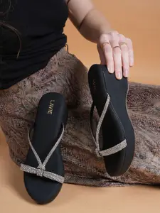 Lavie Embellished Wedge Heel Open Toe Sandals