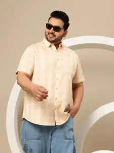 Sztori Men Plus Size Checked Casual Shirt