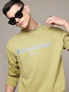 The Roadster Lifestyle Co. Men Printed Relaxed Pure Cotton Sweatshirt