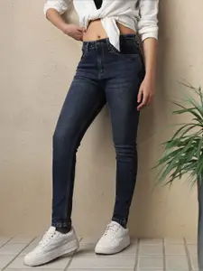 High Star Women Super Skinny Fit High-Rise Light Fade Jeans