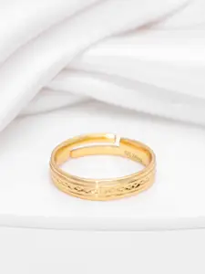 Zavya Men Timeless Gold Plated 925 Sterling Silver Ring