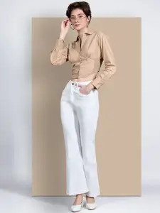 Chemistry Women Bootcut High-Rise Light Fade Stretchable Jeans