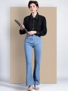 Chemistry Women Bootcut High-Rise Stretchable Jeans