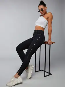 DOLCE CRUDO Women Skinny Fit High-Rise Stretchable Jeans