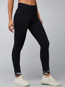 DOLCE CRUDO Women Slim Fit High-Rise Stretchable Jeans