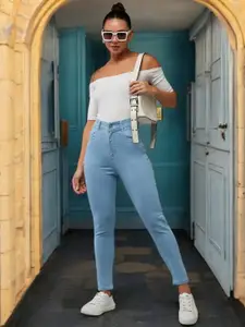 DOLCE CRUDO Women Skinny Fit High-Rise Jeans