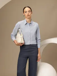 Chemistry Pinstripes Pure Cotton Casual Shirt