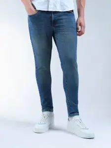 Flying Machine Men Whiskers and Chevrons Relaxed Fit Light Fade Clean Look Jeans