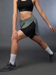 CULT Women's High Spirit Olive Integrated Shorts