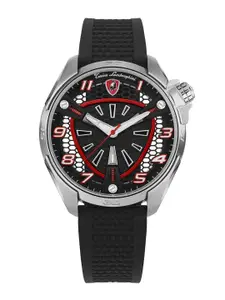Tonino Lamborghini Men Shock Abs Men Dial & Rubber Analogue Watch TLABSR-SS-R
